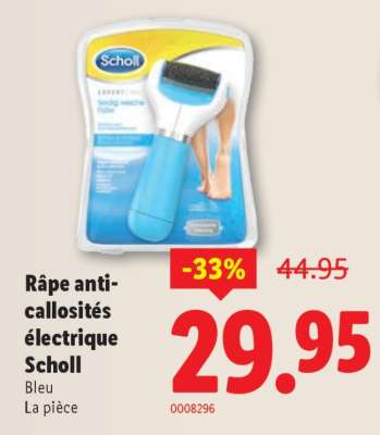 Râpe anti-callosités électrique Scholl