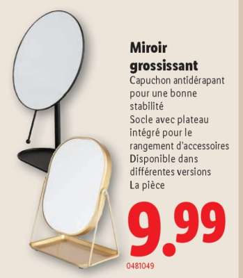 Miroir grossissant