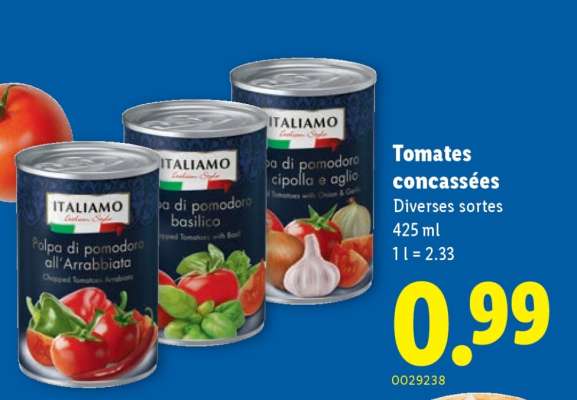 TOMATES CONCASSÉES