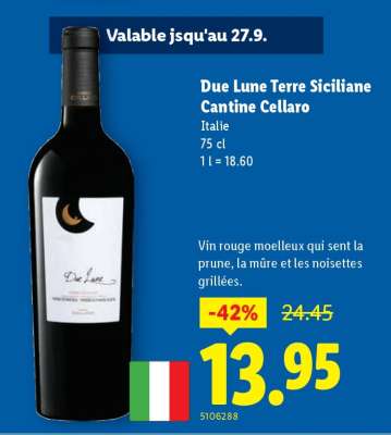 Due Lune Terre Siciliane Cantine Cellaro