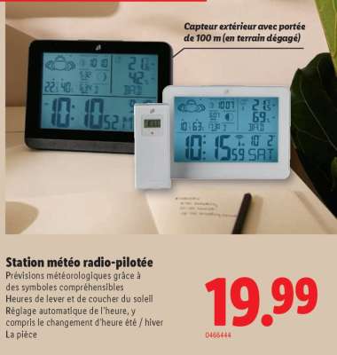 Station météo radio-pilotée
