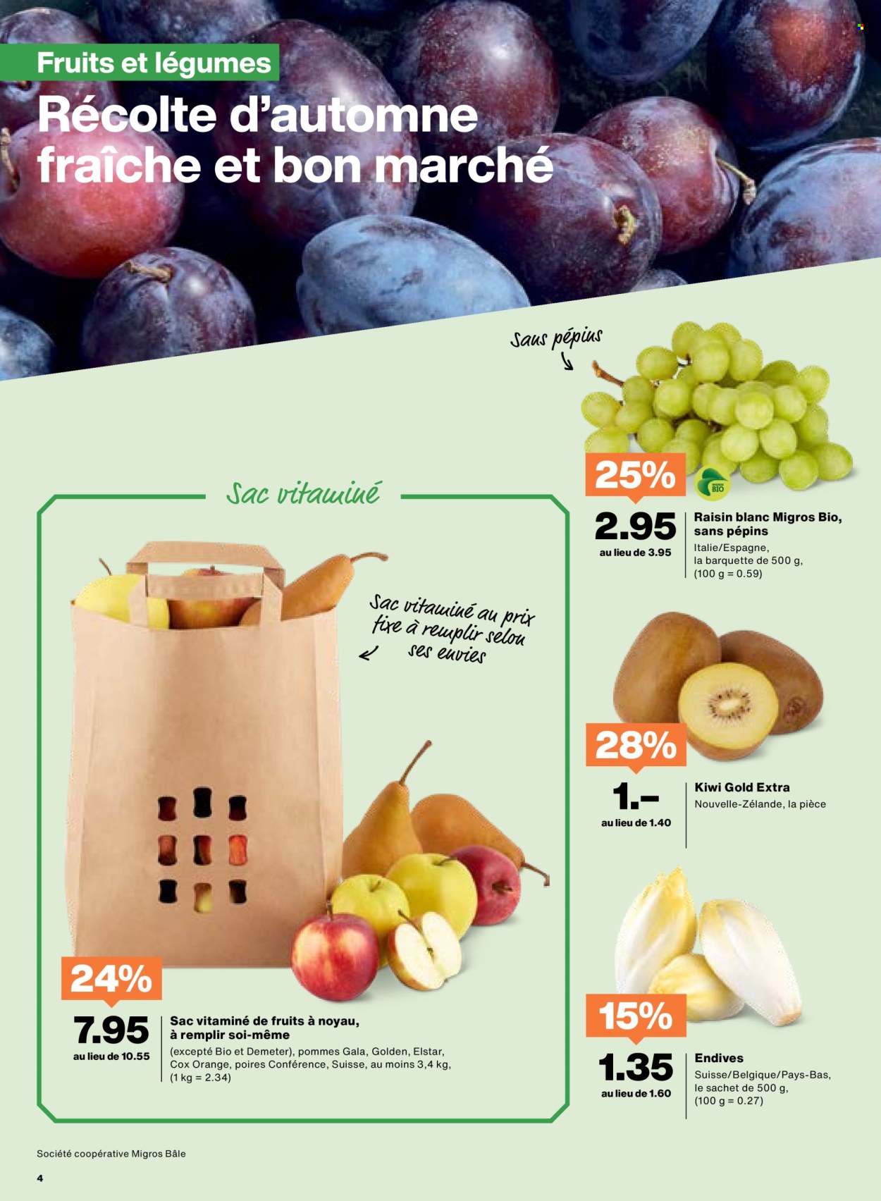 Catalogue Migros - 16.9.2025 - 22.9.2025. Page 4. Page 4