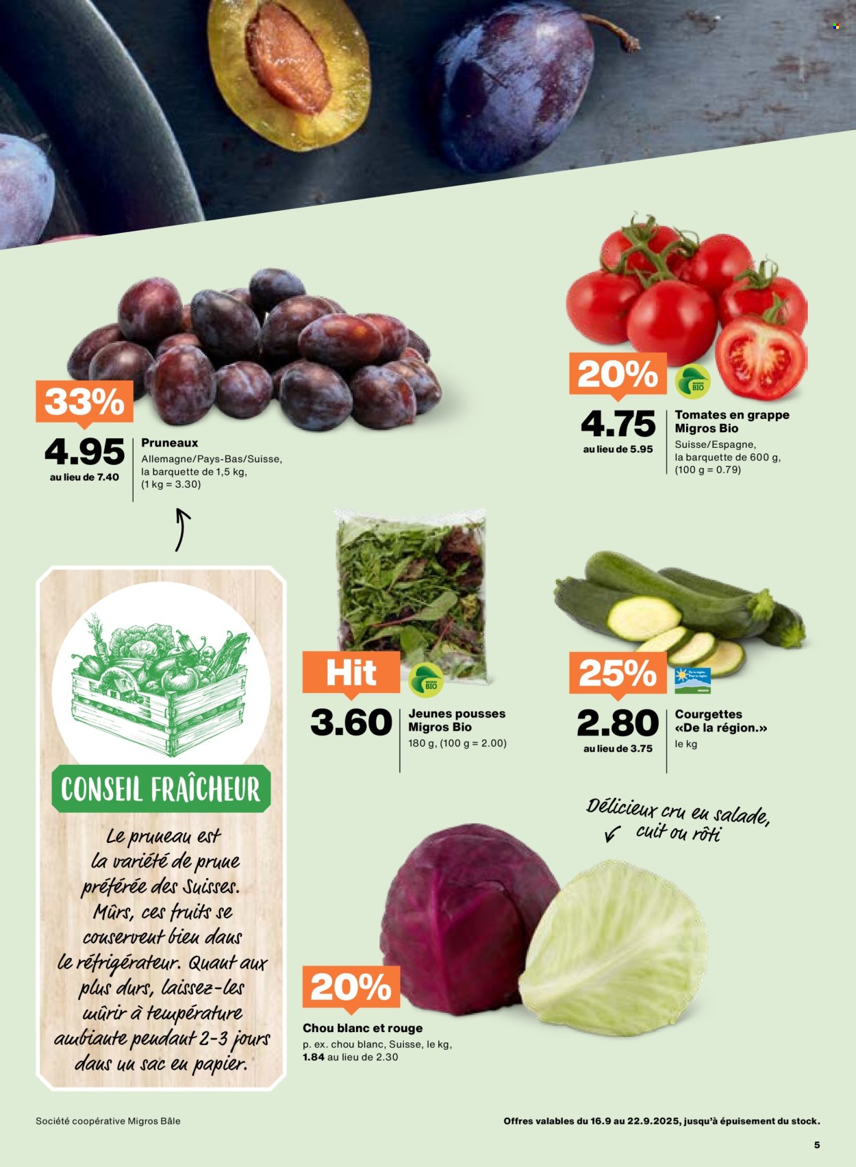Catalogue Migros - 16.9.2025 - 22.9.2025. Page 5. Page 5
