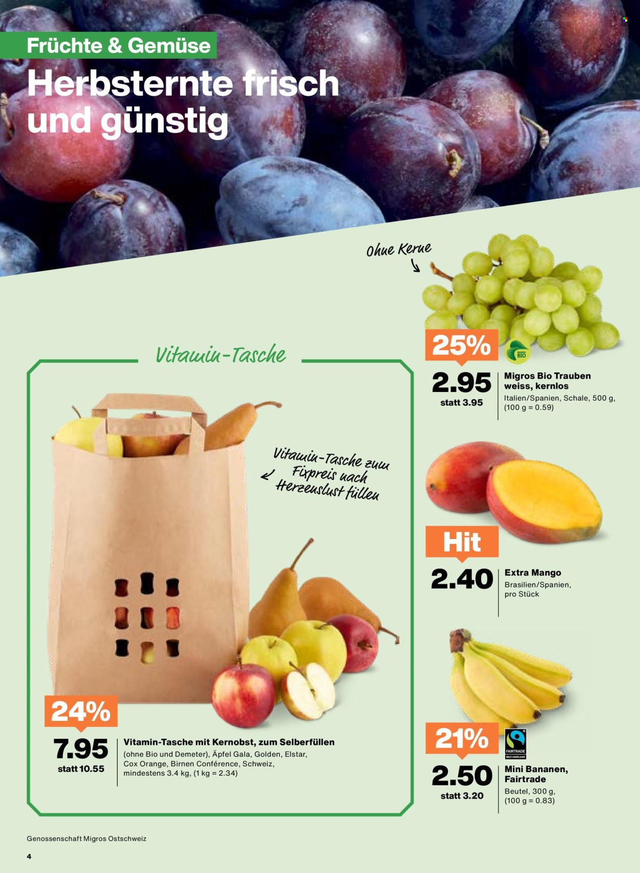 Catalogue Migros - 16.9.2025 - 22.9.2025. Page 4. Page 4