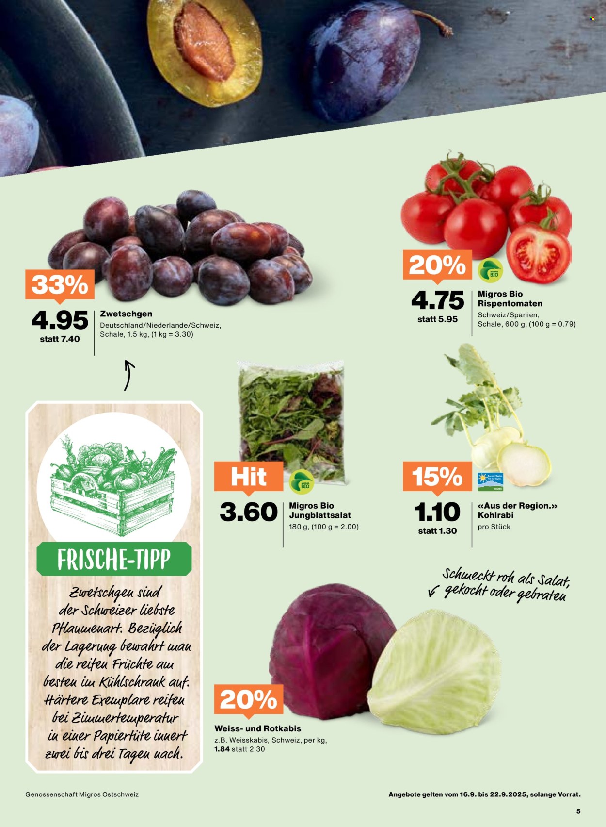 Catalogue Migros - 16.9.2025 - 22.9.2025. Page 5. Page 5