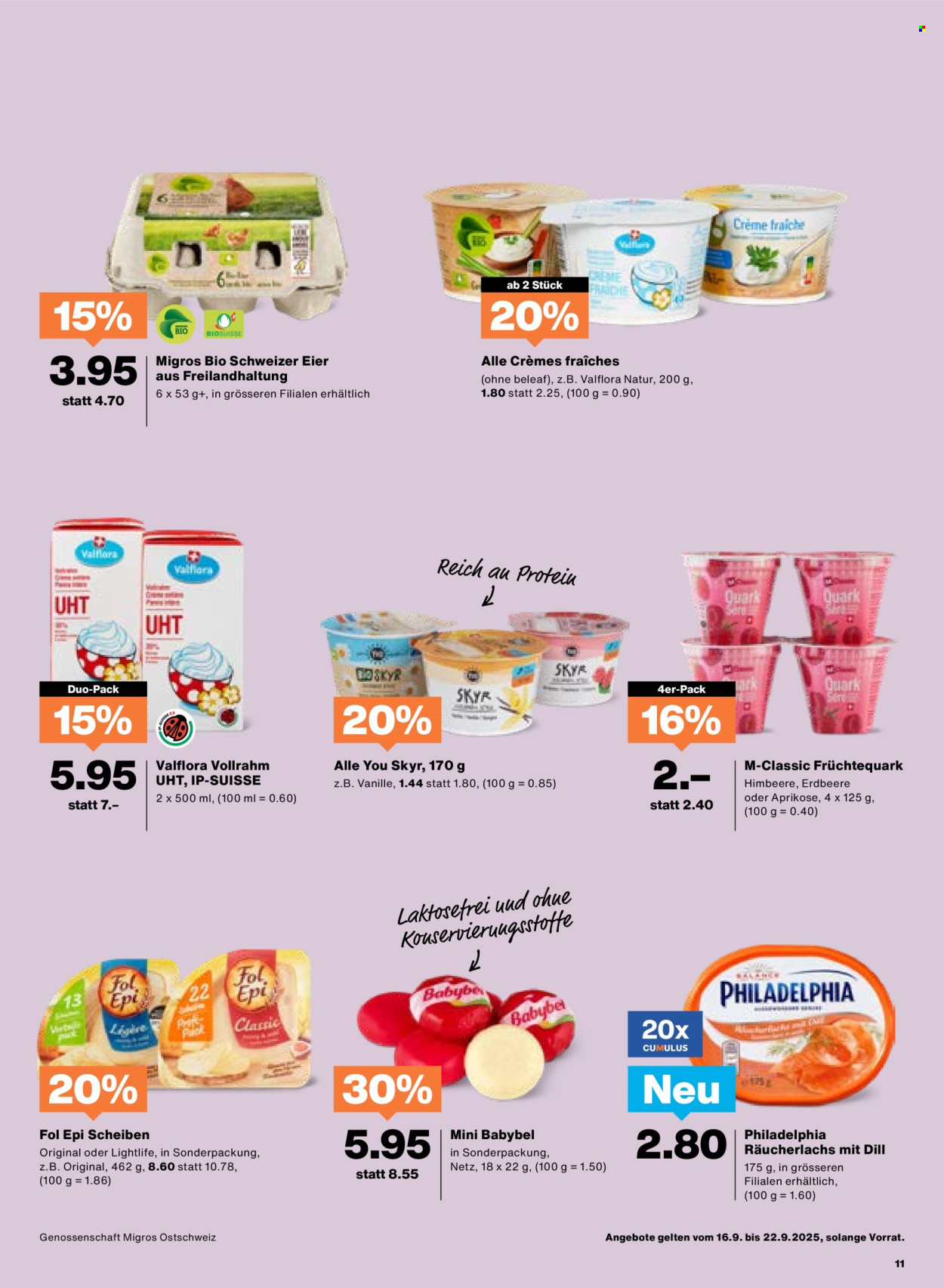 Catalogue Migros - 16.9.2025 - 22.9.2025. Page 11. Page 11