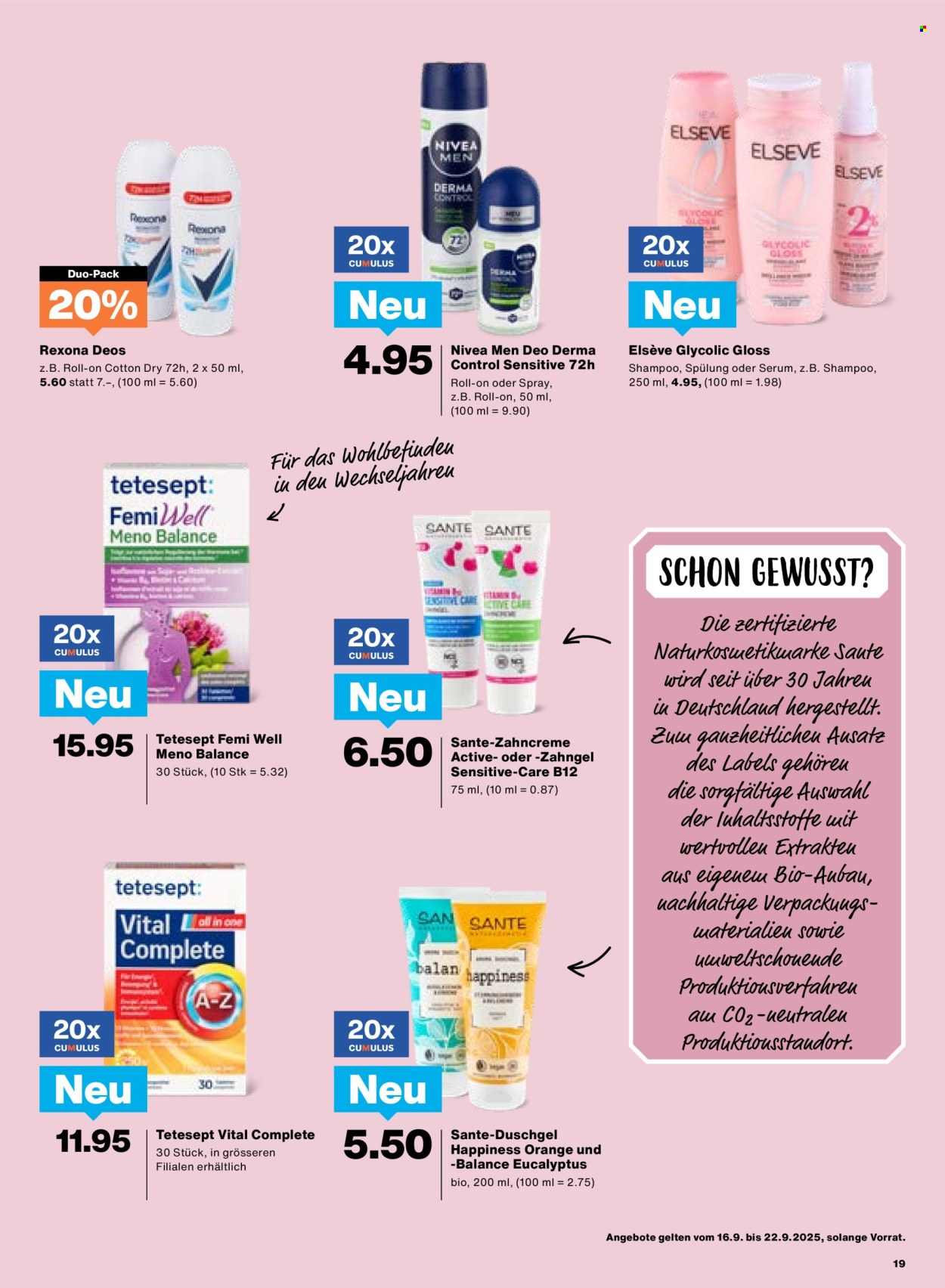 Catalogue Migros - 16.9.2025 - 22.9.2025. Page 19. Page 19