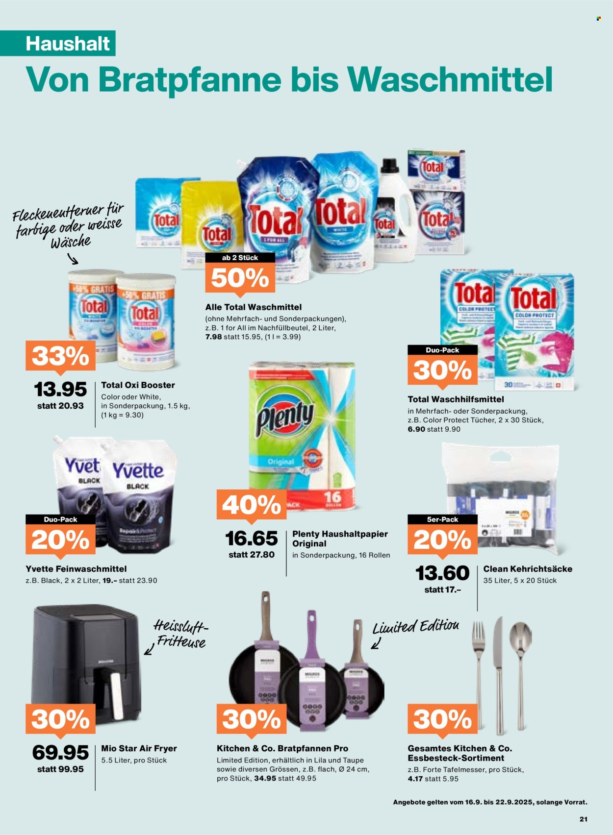 Catalogue Migros - 16.9.2025 - 22.9.2025. Page 21. Page 21