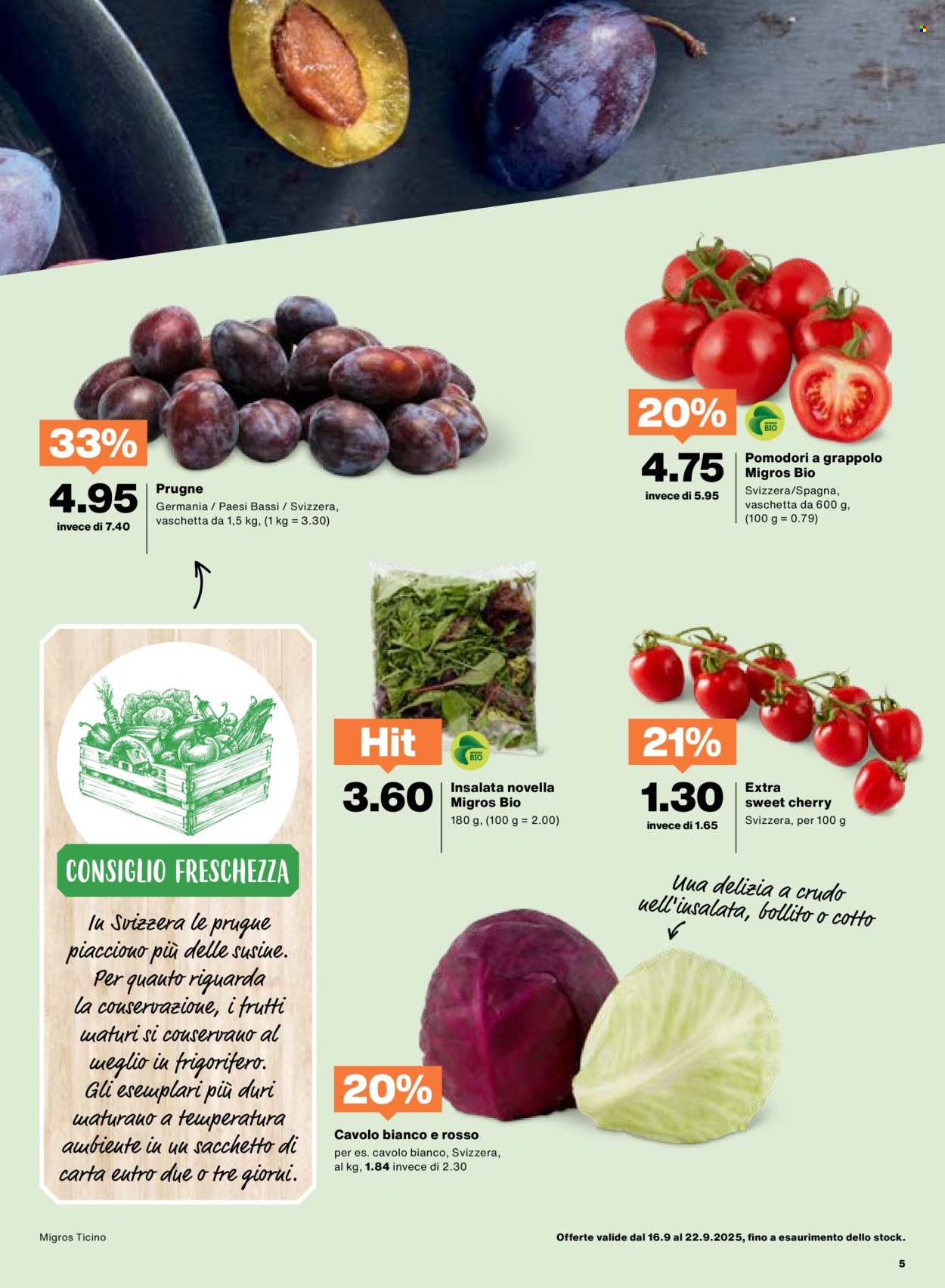 Catalogue Migros - 16.9.2025 - 22.9.2025. Page 5. Page 5