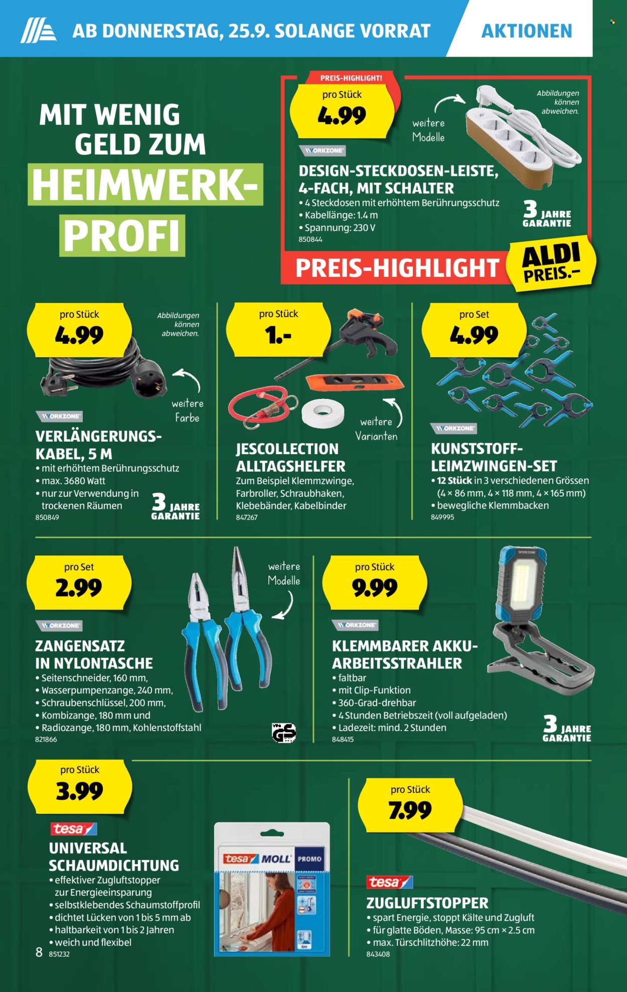 Catalogue Aldi - 25.9.2025 - 1.10.2025. Page 8. Page 8