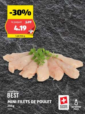 COUNTRY'S BEST MINI FILETS DE POULET