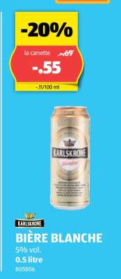 KARLSKRONE BIÈRE BLANCHE
