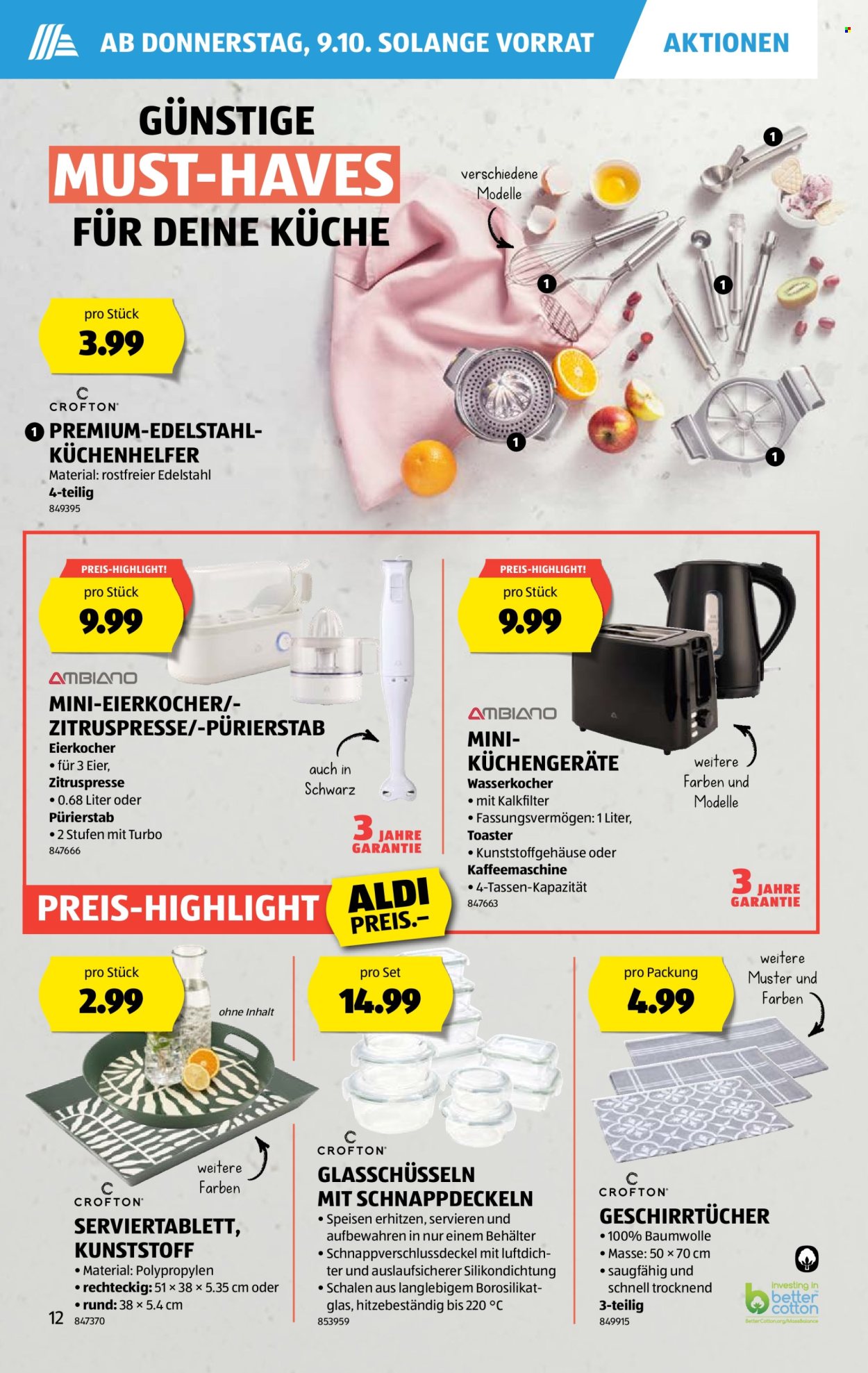 Catalogue Aldi - 9.10.2025 - 15.10.2025. Page 12. Page 12