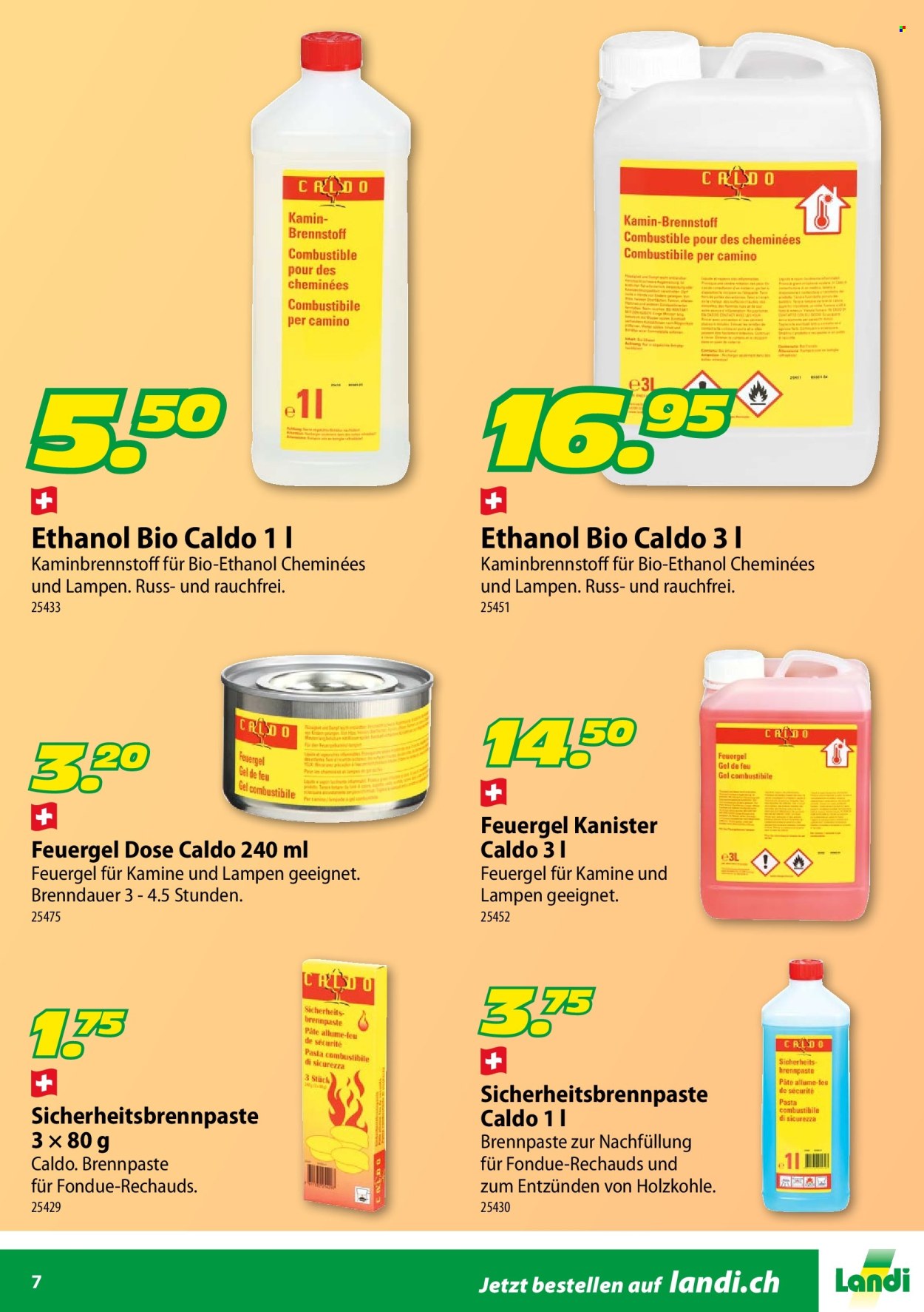 Catalogue Landi. Page 7. Page 7