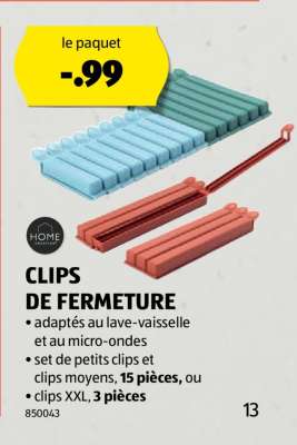 CLIPS DE FERMETURE