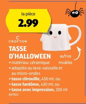 TASSE D'HALLOWEEN