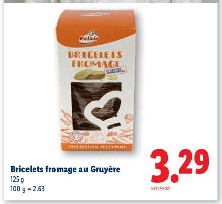 Bricelets fromage au Gruyère