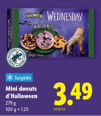 Mini donuts d'Halloween