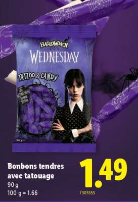 Bonbons tendres avec tatouage