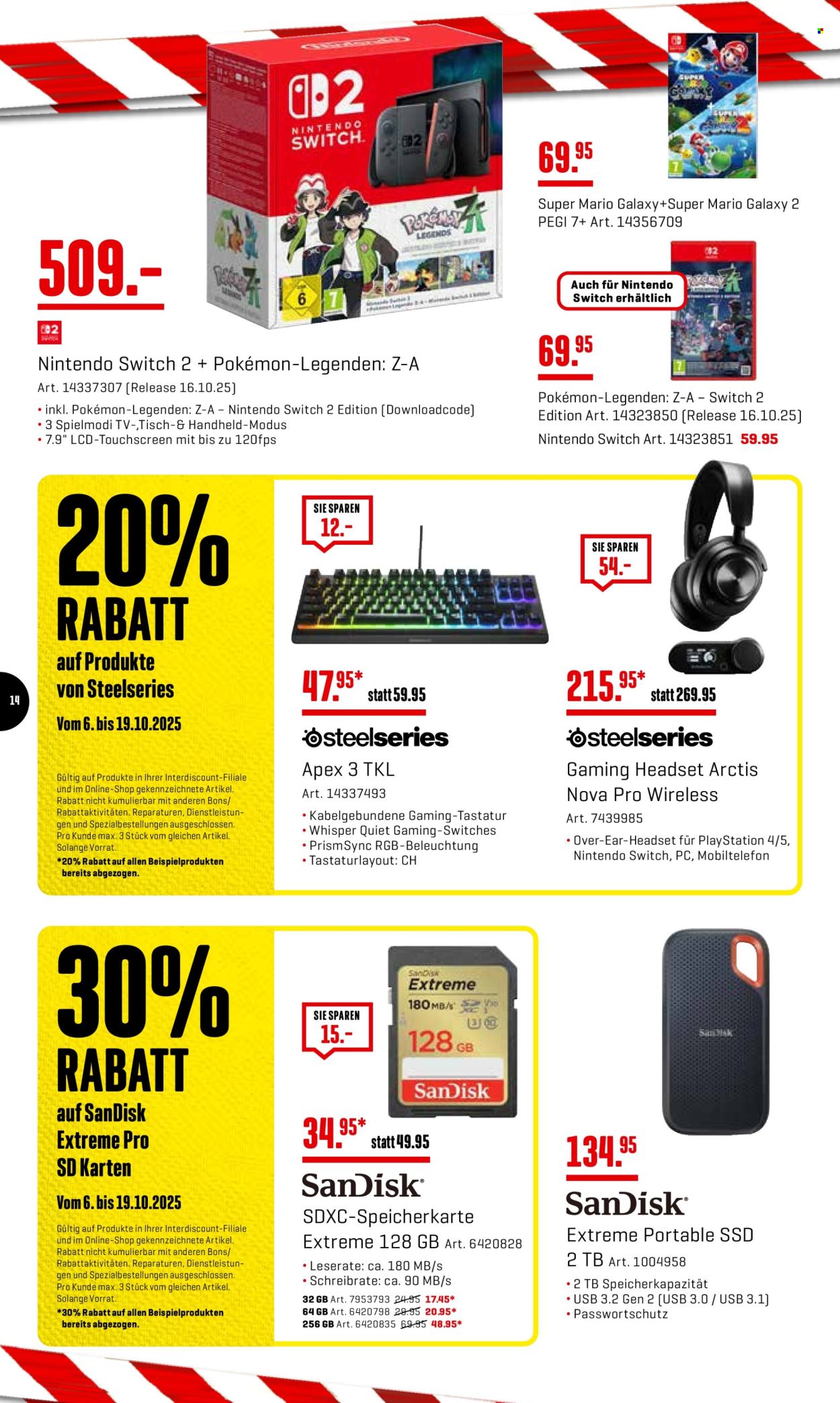Catalogue Interdiscount - 6.10.2025 - 19.10.2025. Page 14. Page 14