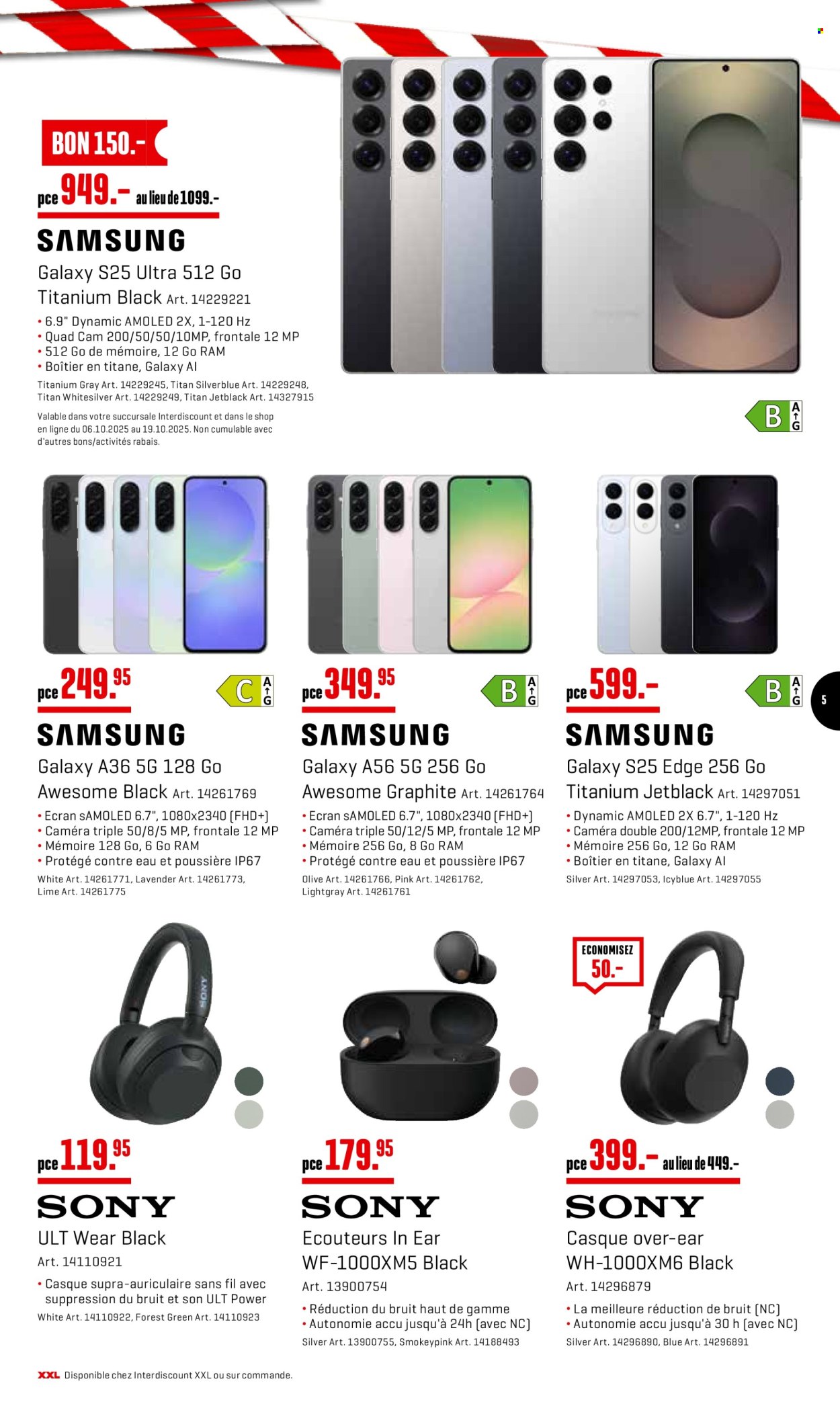 Catalogue Interdiscount - 6.10.2025 - 19.10.2025. Page 5. Page 5