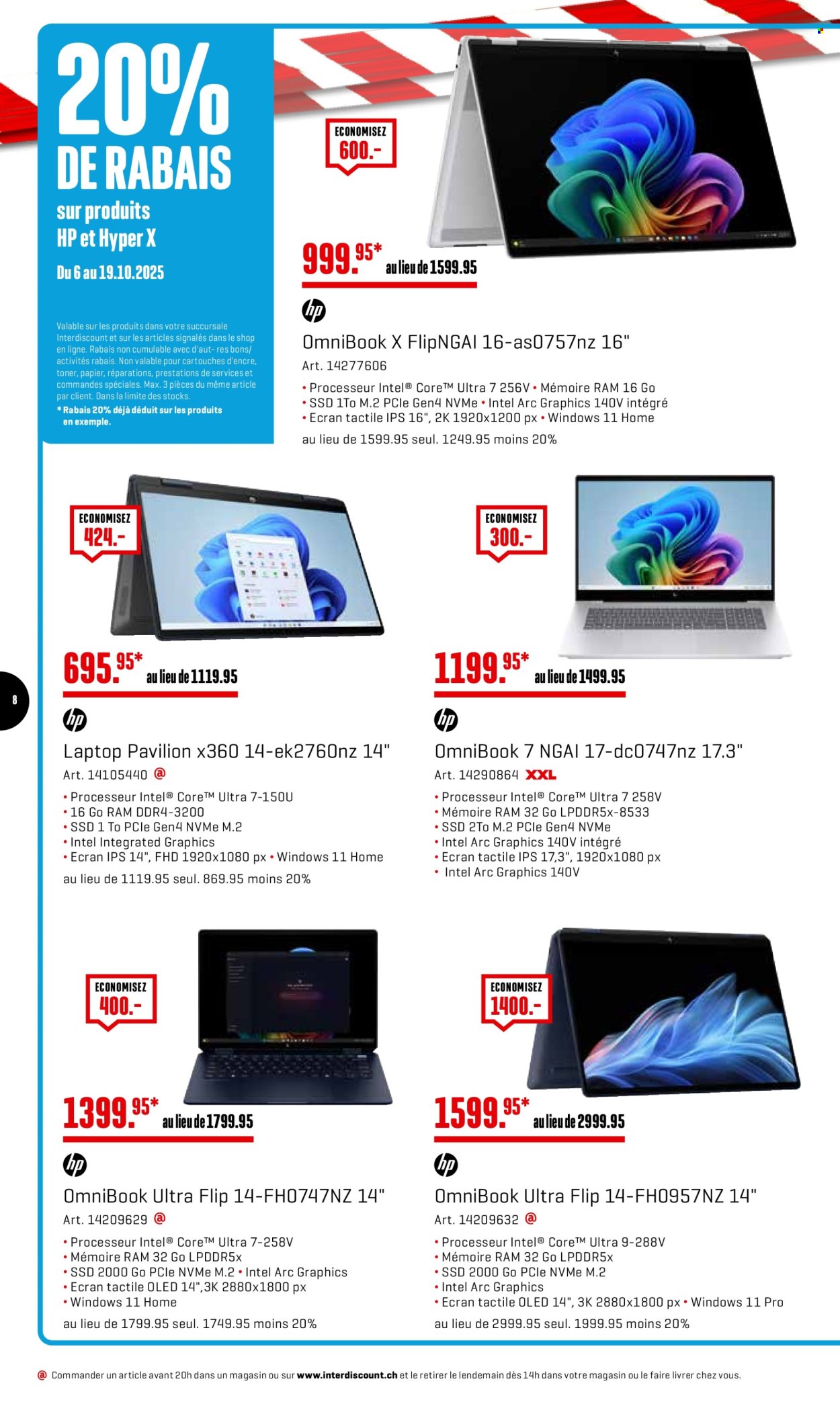 Catalogue Interdiscount - 6.10.2025 - 19.10.2025. Page 8. Page 8