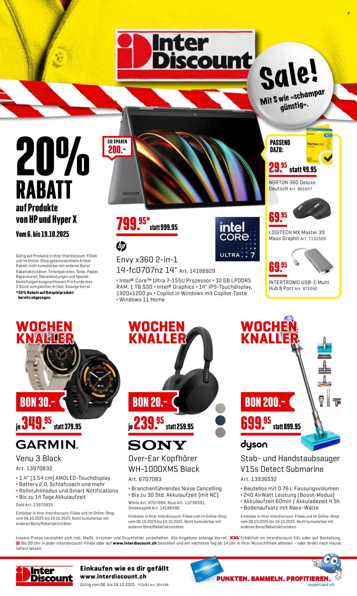 Catalogue Interdiscount - 6.10.2025 - 19.10.2025. Page 20. Page 20