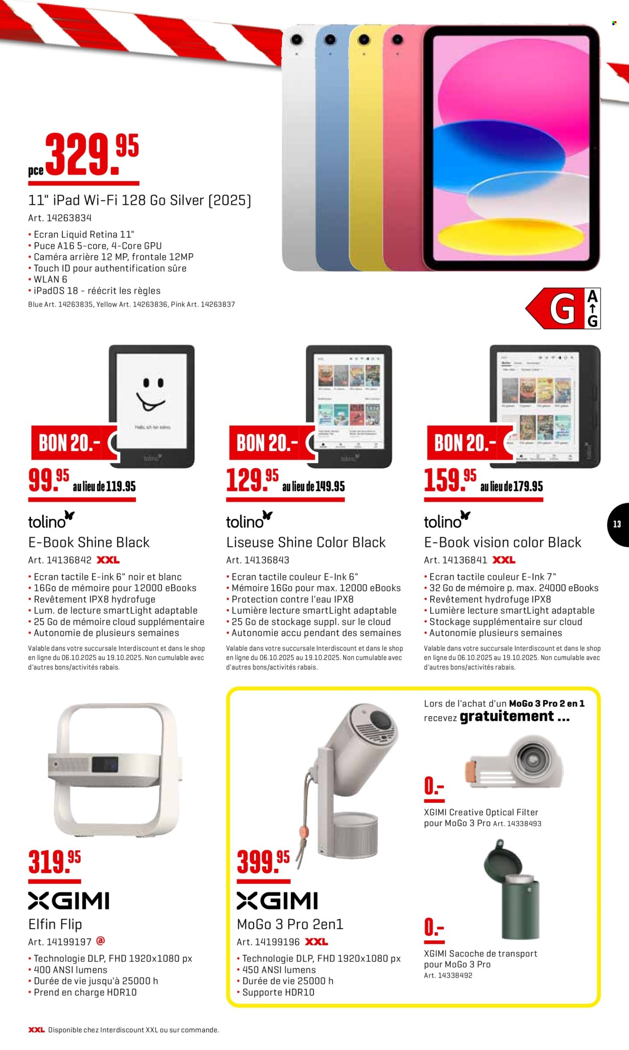 Catalogue Interdiscount - 6.10.2025 - 19.10.2025. Page 13. Page 13