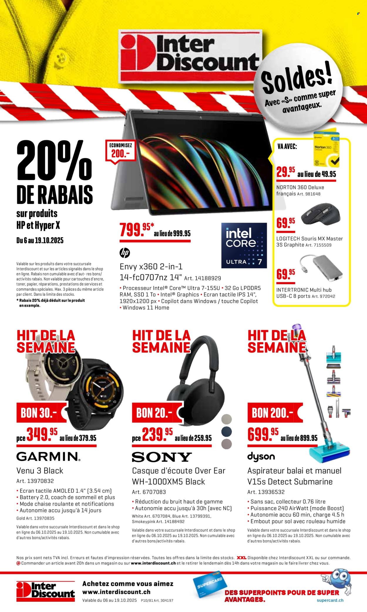 Catalogue Interdiscount - 6.10.2025 - 19.10.2025. Page 20. Page 20