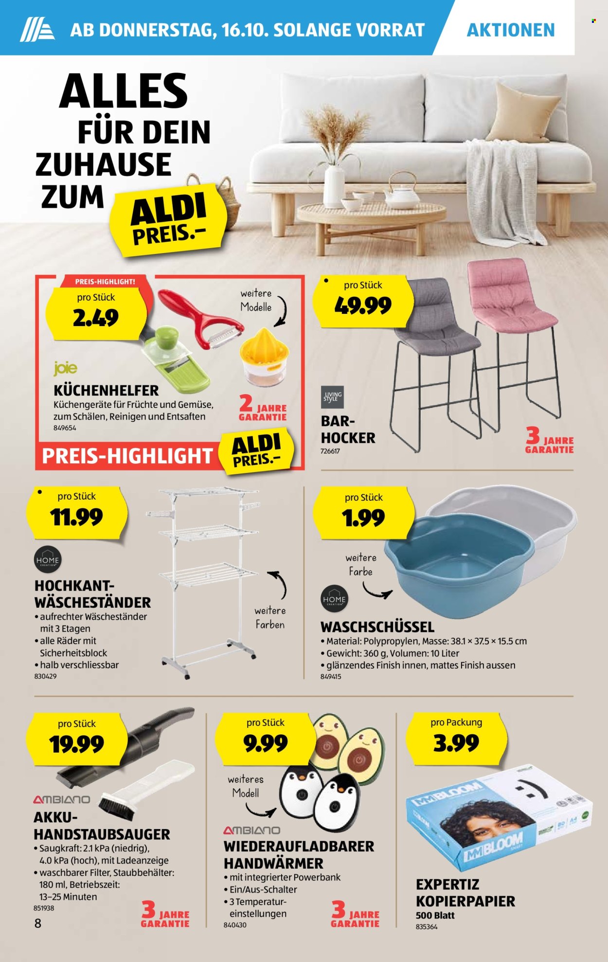 Catalogue Aldi - 16.10.2025 - 22.10.2025. Page 8. Page 8