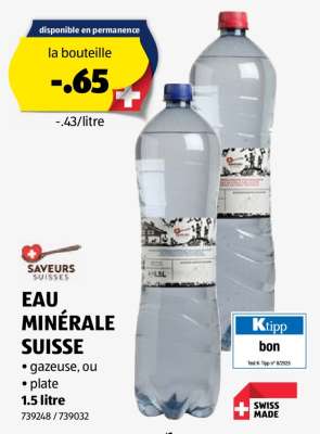 Eau minérale suisse