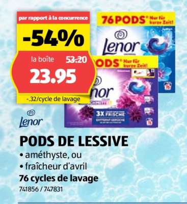 Lenor PODS DE LESSIVE