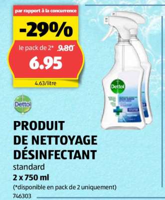 PRODUIT DE NETTOYAGE DÉSINFECTANT