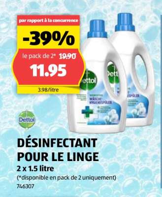DÉSINFECTANT POUR LE LINGE