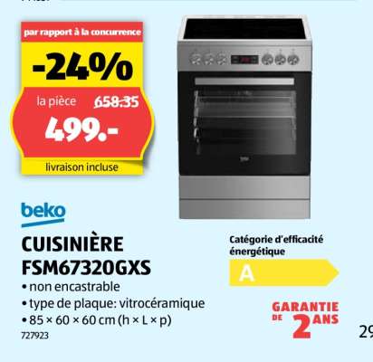 CUISINIÈRE FSM67320GXS