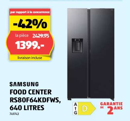 Samsung Food Center RS80F64KDFWS