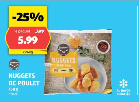 Nuggets de poulet
