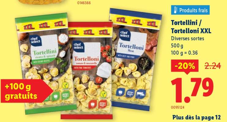 Tortellini/​tortelloni XXL