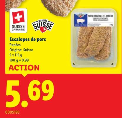 Escalopes de porc