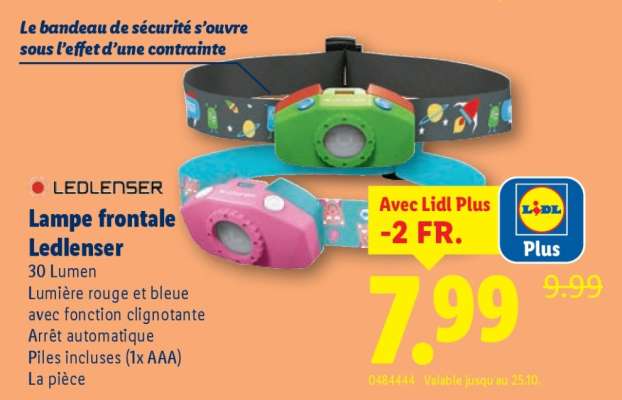 Lampe frontale Ledlenser