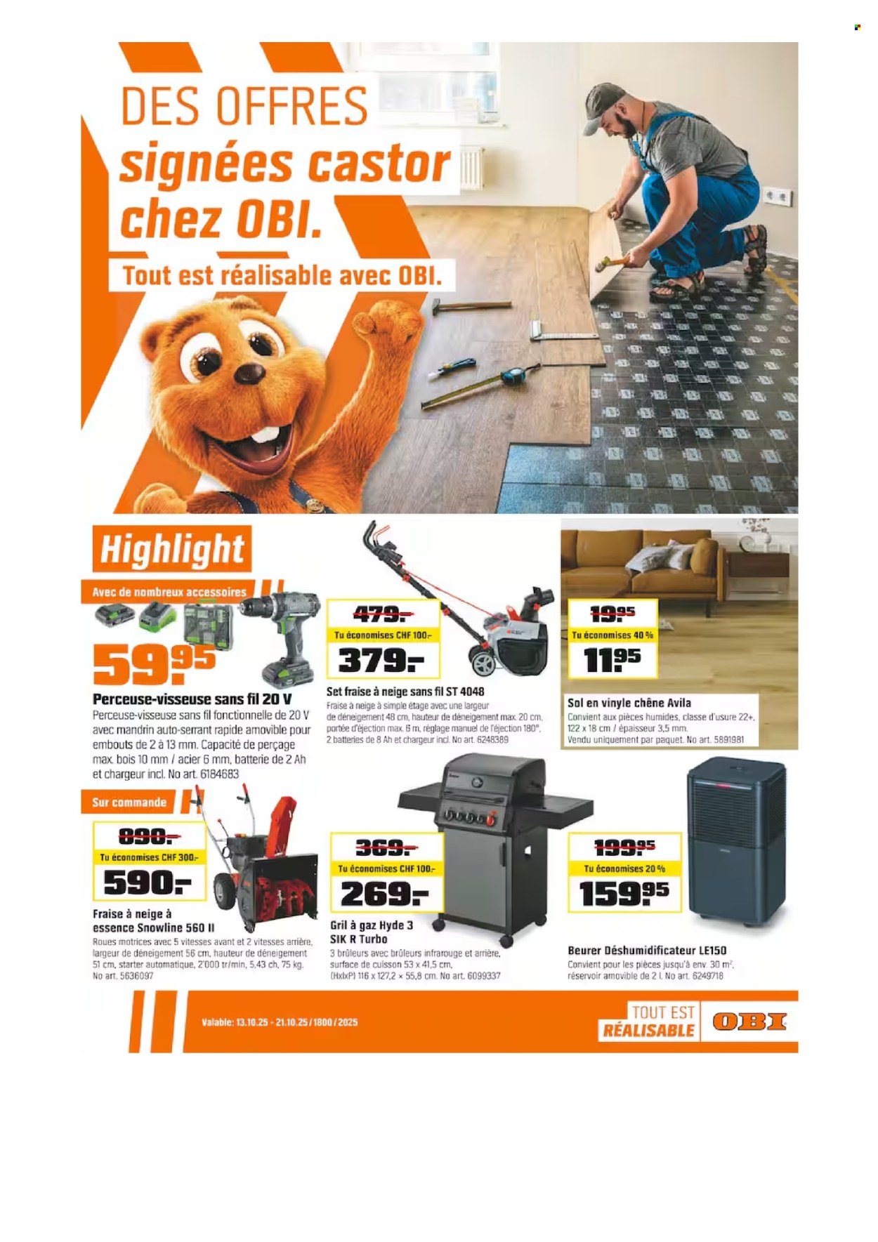 Catalogue OBI - 13.10.2025 - 21.10.2025. Page 1. Page 1