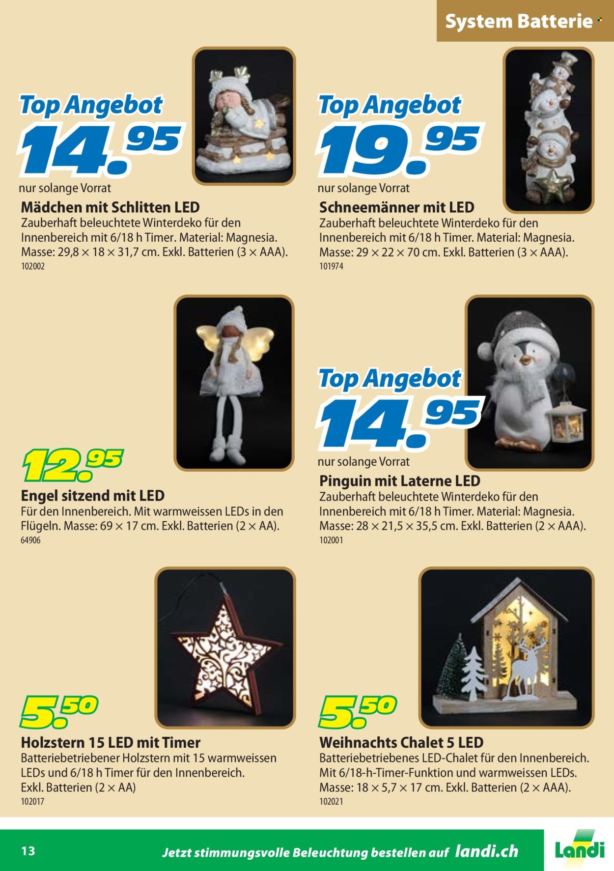 Catalogue Landi. Page 13. Page 13