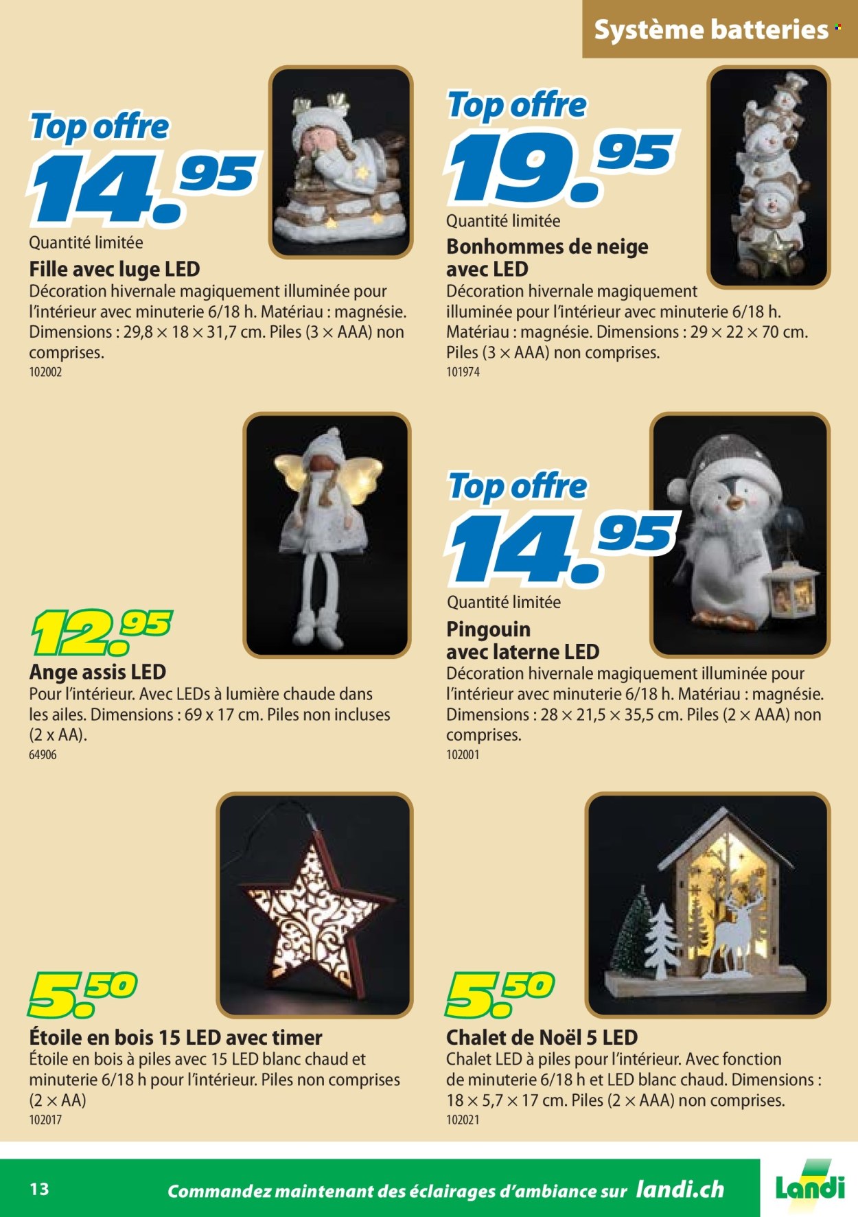 Catalogue Landi. Page 13. Page 13