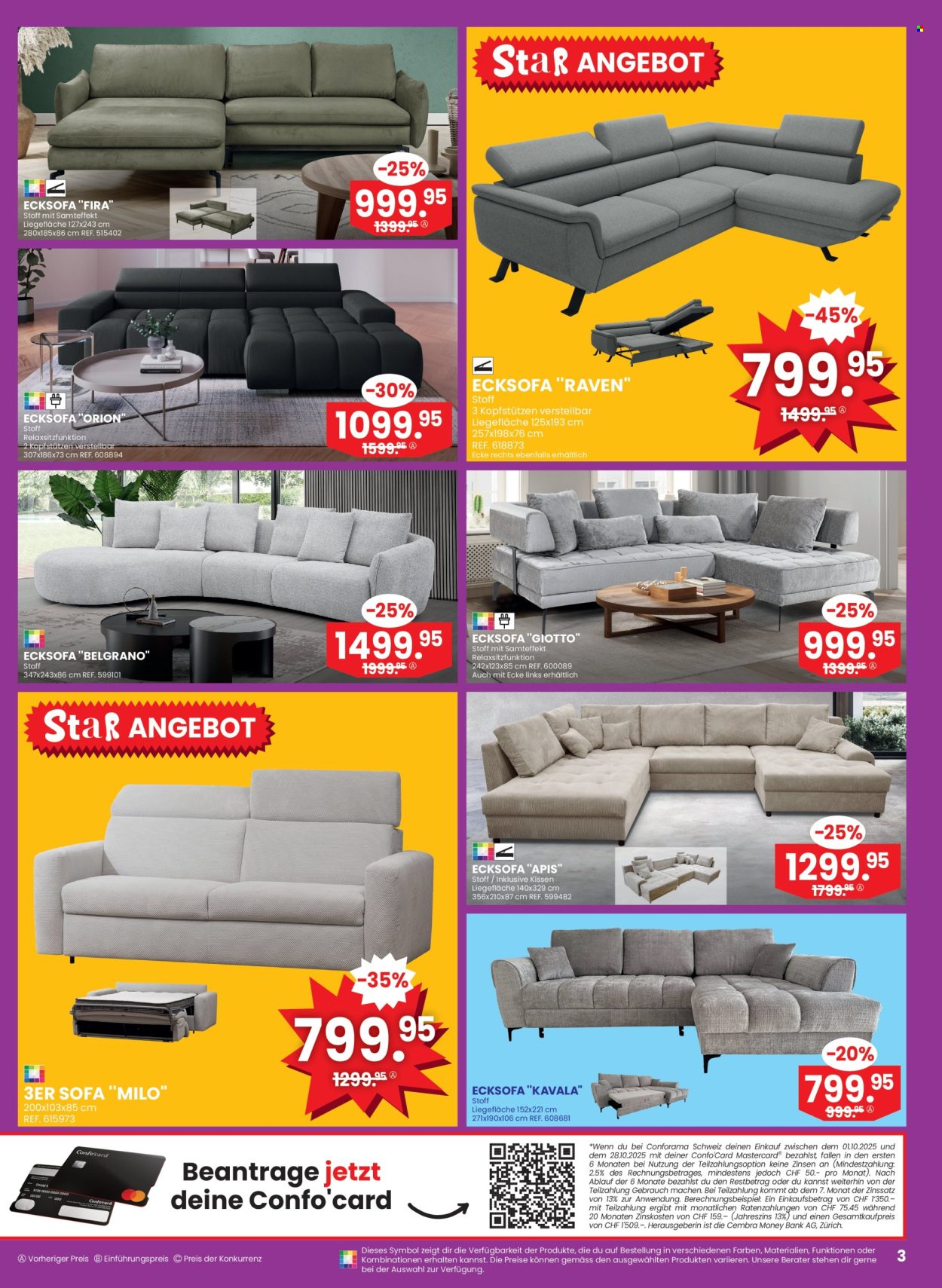 Catalogue Conforama - 15.10.2025 - 28.10.2025. Page 3. Page 3
