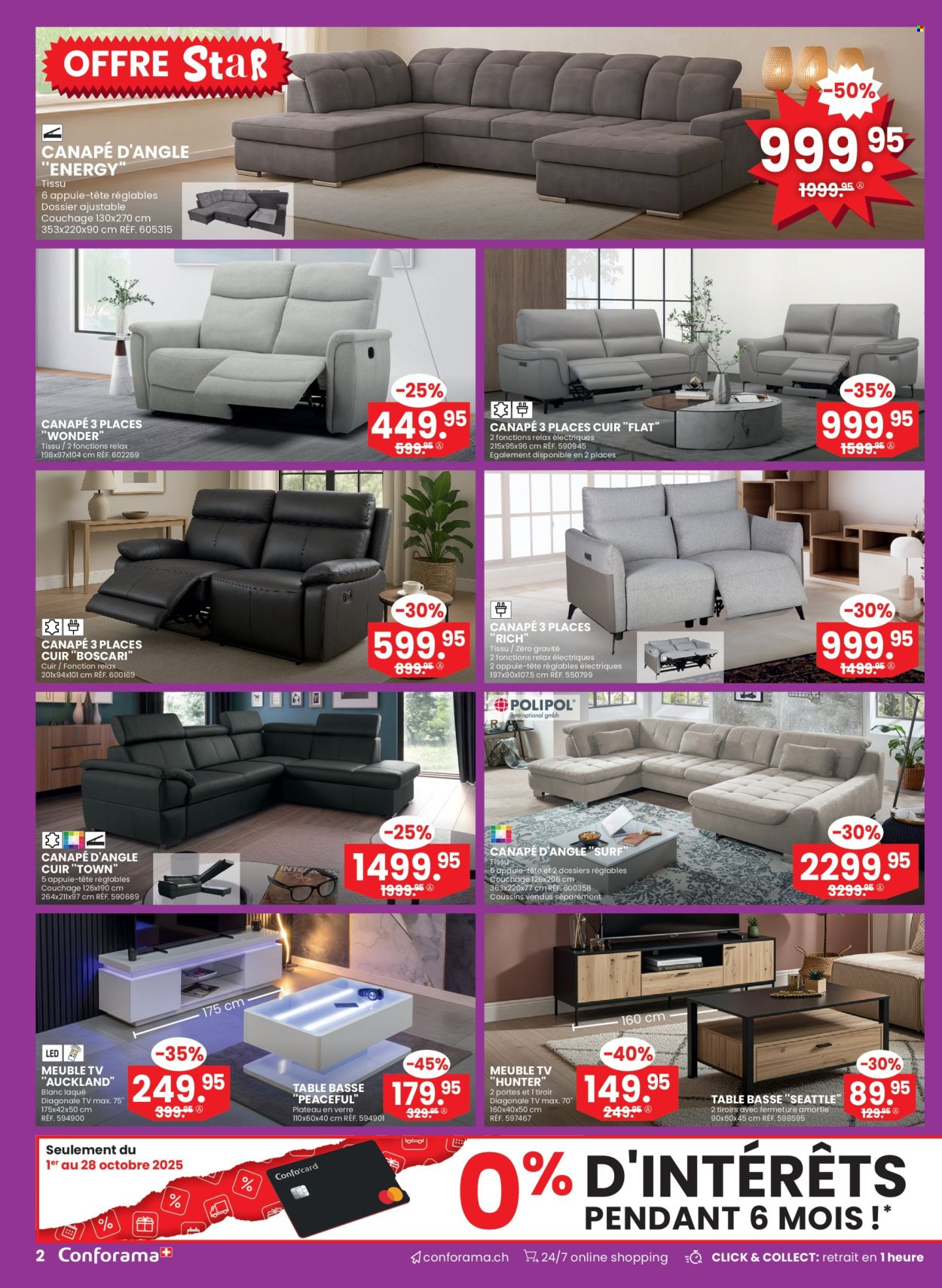 Catalogue Conforama - 15.10.2025 - 28.10.2025. Page 2. Page 2