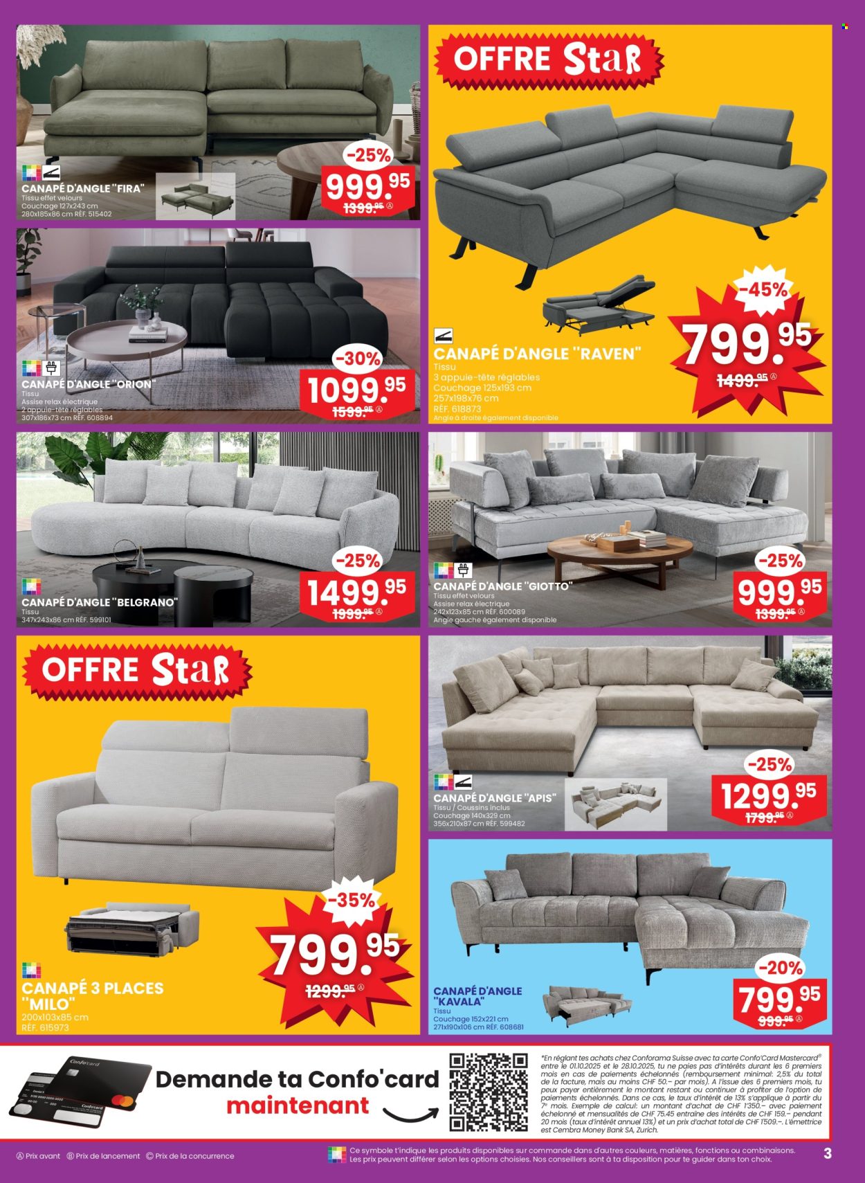 Catalogue Conforama - 15.10.2025 - 28.10.2025. Page 3. Page 3