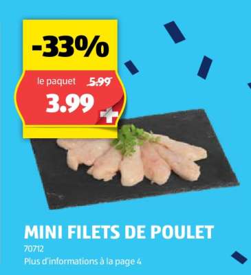 Mini filets de poulet