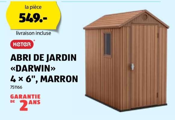ABRI DE JARDIN «DARWIN»