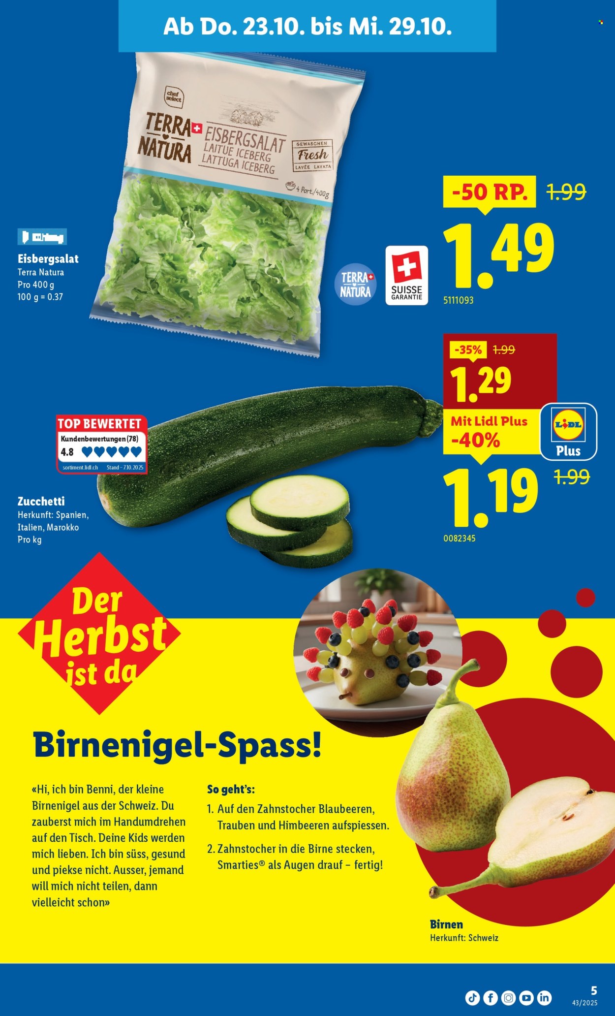 Catalogue Lidl - 23.10.2025 - 29.10.2025. Page 5. Page 5