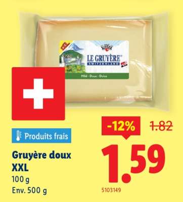 GRUYÈRE DOUX XXL